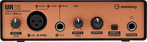 Steinberg スタインバーグ USB オーディオインターフェース UR12 Black  Copper Model UR12B