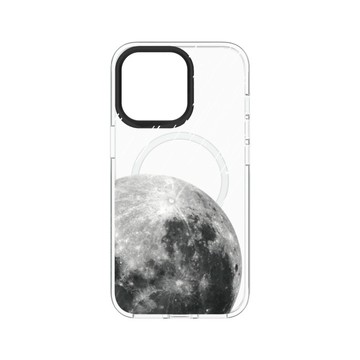 犀牛盾Clear (MagSafe 兼容)防摔背蓋手機殼 【獨家設計款】 - 星際風-月球流星雨