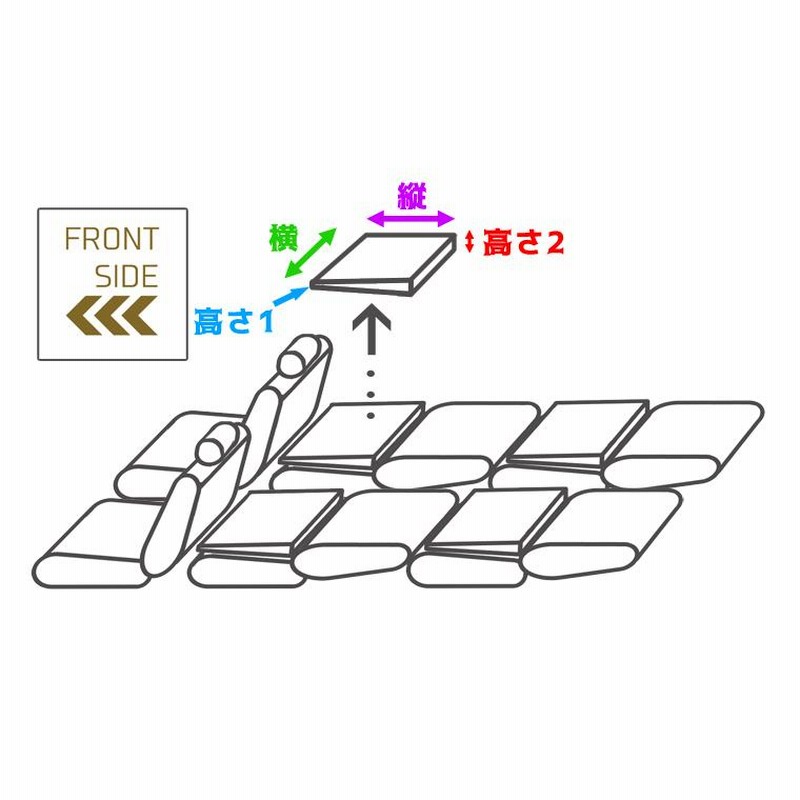 すきまクッション マツダ キャロル HB25S/HB35S 1・2列使用 4個セット 車中泊 マット 車中泊用マット 車中泊グッズ シートフラットマット  | LINEショッピング