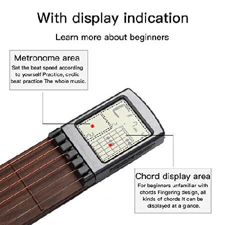 Gueiddi Guitar Trainer, Digital Chords GuitarTraining tool with Rotatable Chart Screen for Beginner