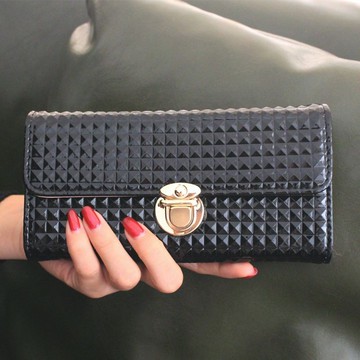 Bag House👜 女士錢包女長款2025新款日韓版搭扣可愛時尚簡約學生小錢夾皮夾女