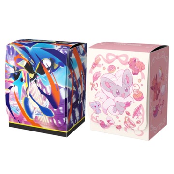 (限量)POKEMON寶可夢集換式卡牌 超級進化 造型卡盒-超級甲賀忍蛙/泡沫栗鼠&奇諾栗鼠