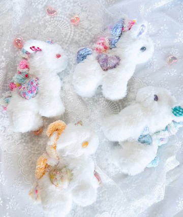 獨角獸絨毛玩偶 手工製作 柔軟 可選4色 plume