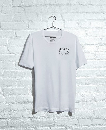 Kenneth Cole | Site Exclusive! Polite As Fuck T-Shirt in White