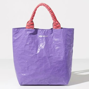 韓國 Miyansol 皺皺兩用迷你托特包 甜芋紫