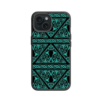 iPhone 15 SolidX 黑 - Assassin's Creed - Valhalla - Crest Pattern