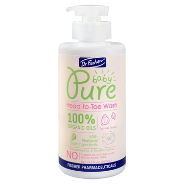 Dr.Fischer 費雪博士 純真寶貝全身清洗乳 幼兒洗髮洗澡二合一 自然花草清香 植物萃取  400ml  1瓶