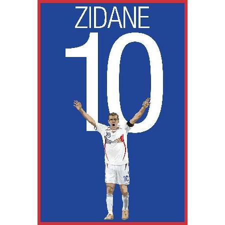 Zinedine Zidane Poster France Soccer Print Soccer Art Unframed Football Print Soccer Decoration France Soccer Poster Graphics 17 -並行輸入