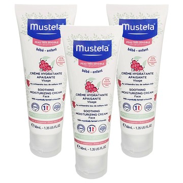 mustela 慕之恬廊 舒恬良 敏弱修復面霜  40ml  3條