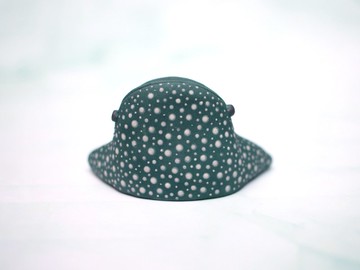 鯨鯊　瓷偶　名片架　擺飾