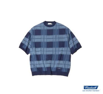 Radiall Lo-Lo Crew Neck Sweater S/S墨裔格紋針織上衣(兩色)