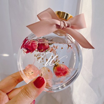 情人節禮盒/客製化禮物/乾燥花/永生花/法式字母浮游花-加大款