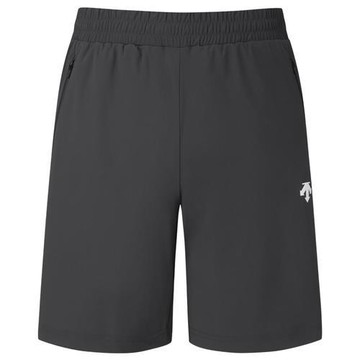 Descente 迪桑特 短褲 男裝 涼感 拉鍊口袋 炭灰【運動世界】SQ323TKH71-CHC0