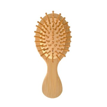 厚日子 迷你天然竹氣墊按摩梳-小圓 (5.8*14cm)