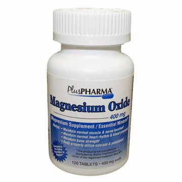 Magnesium Oxide 120 Tabs by Plus Pharma
