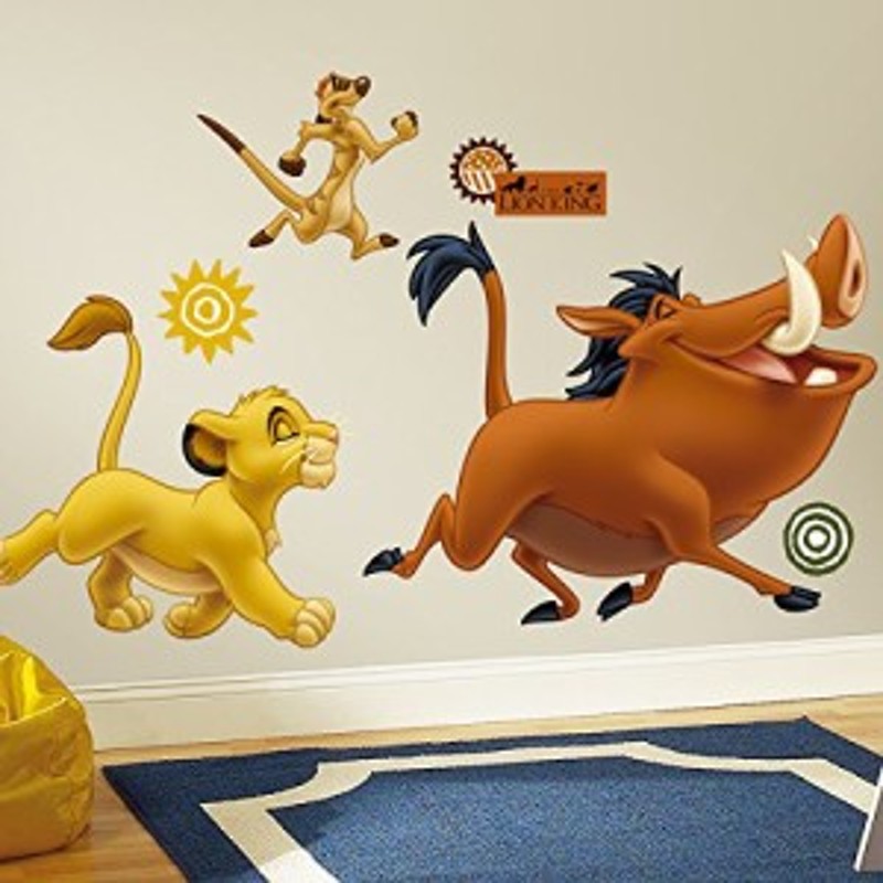 ライオンキング シンバ プンバァ ティモン ウォールステッカー RoomMates RMK1922GM The Lion King Peel and  Stick Giant Wall Decals | LINEブランドカタログ