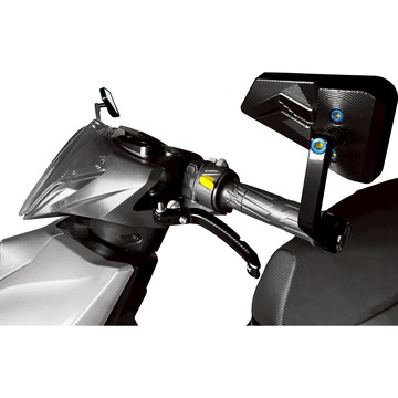 MIMO 光陽原廠精品 RTS135 RTS CNC 勁速型端子藍鏡 (黑/銀/鈦) 平衡端子後視鏡 GH-2413