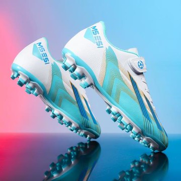 兒童足球鞋男童AG長釘專業比賽訓練球鞋小學生魔術貼專用TF碎釘鞋