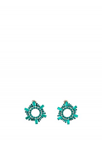 Amina Muaddi - Mini Begum Earrings - Womens - Blue