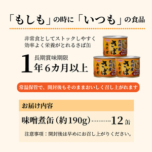 さば味噌煮缶セット(12缶)