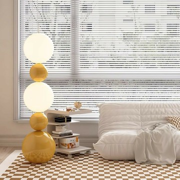 免運附發票 公司貨 奶油風落地燈北歐網紅創意葫蘆燈客廳沙發旁臥室包豪斯裝飾氛圍燈 快速出貨PPP1111