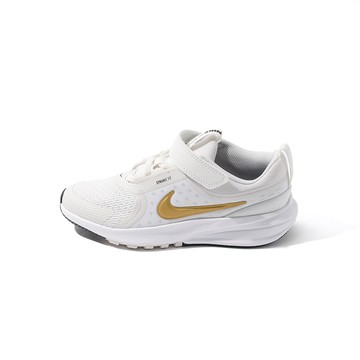 Nike Star Runner 5 中童 童鞋 灰金色 魔鬼氈 網布 透氣 休閒 跑鞋 慢跑鞋 HF7005-007