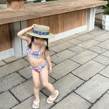 🎀biubiu童裝🎀韓版童裝女童甜美分體泳衣夏日新款洋氣女寶寶沙灘游泳泳衣潮
