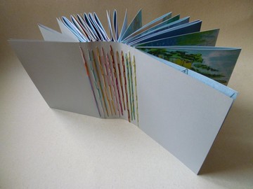 Liuyingchieh 移動記九 Waterfallllllllllll 蠟線手縫藝術家的書