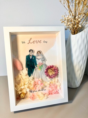 【客製化立體花園音樂語音祝福相框】送禮首選、結婚禮物、紀念日