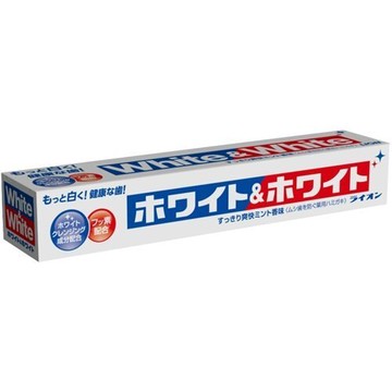 日本原裝 獅王 LION White & White 勁倍白牙膏 150G 美齒