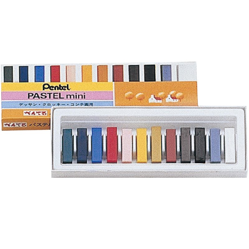 ぺんてる パステル ミニ12色 画材 絵 美術 学校教材 子供 デッサン クロッキー コンテ画用 絵画教材 通販 Lineポイント最大0 5 Get Lineショッピング
