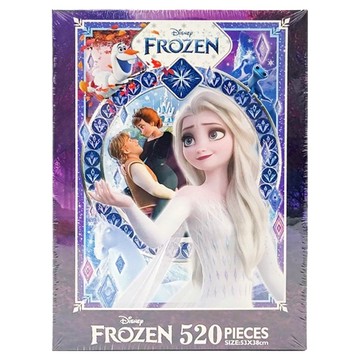 FROZEN 冰雪奇緣 盒裝拼圖C QFR08C  藍色  1個  520片