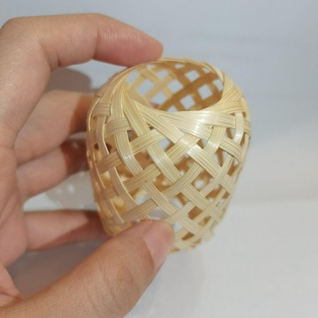 髮飾 潮汕手工竹編文創油紙迷你小燈籠髮光手提燈籠diy古風掛件