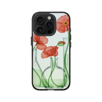 iPhone 16 Pro Clear (相機按鈕) 酷墨灰 - Sarah Mafféïs - 罌粟