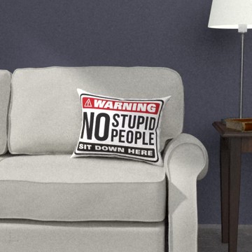 賽先生科學工廠 雙面抱枕 - 笨蛋遠離