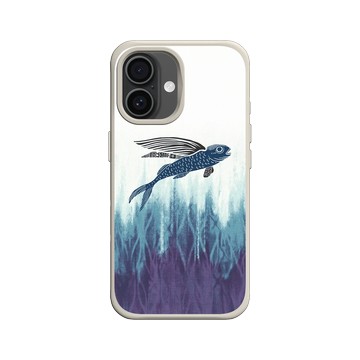 iPhone 16 SolidX 貝殼灰 - 花生騷 WasangShow - 飛魚經典款