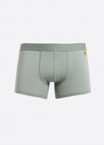 男款_吸濕排汗機能系列．短版腰帶平口內褲(礁石灰-衝浪夾標)