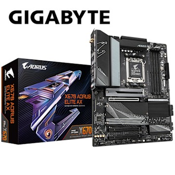 技嘉 X670 AORUS ELITE AX 主機板+AMD R7 7800X3D 8核/16緒