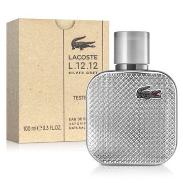 LACOSTE 經典流光銀灰男性淡香精100ml-Tester