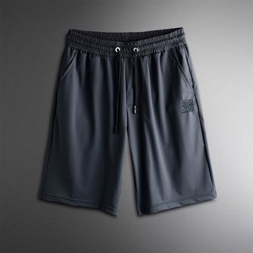 冰絲短褲男夏季薄款運動五分褲男士沙灘褲寬松彈力絲滑速干大褲衩