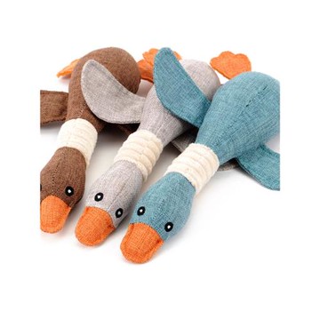 可愛狗狗玩具發聲玩具發泄毛絨耐咬磨牙潔齒豬象熊卡通公仔大號的