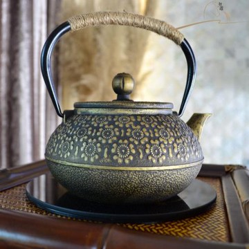 日道 防銹氧化膜內壁鑄鐵茶壺 鐵壺鑄鐵壺 生鐵壺 燒水煮茶老鐵壺