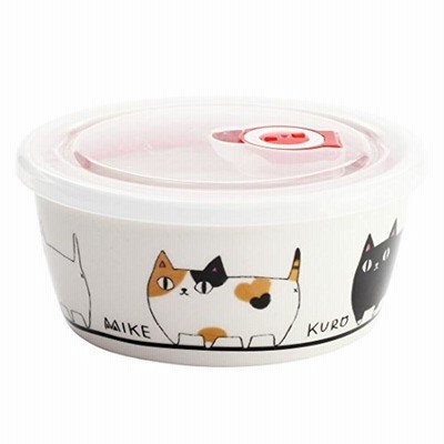 セラミック藍 猫3兄弟 パック小鉢 大 行進 サイズ：約φ14 H6.3 13003
