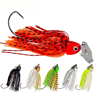 【TTFF】鬍鬚佬路亞餌12/15/20/25g流蘇亮片魚鉤防掛底路亞假餌擬餌仿生餌垂釣用品漁具批發