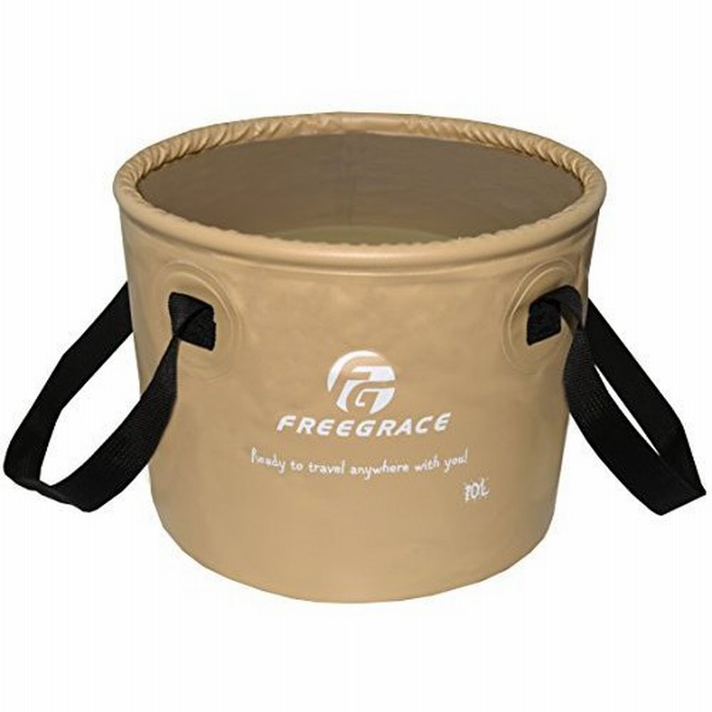 Freegraceメッシュポケット付きプレミアム折り畳み式バケツ 多機能の折り畳みバケツ キャンプ ハイキング 旅行に最適 カーキ 10l 通販 Lineポイント最大0 5 Get Lineショッピング