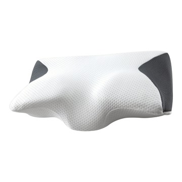 HONDONI 日式人體工學5D牛角型記憶護頸/止鼾枕 高枕無憂 (60 x 35 x 7.5cm)  1個  白色