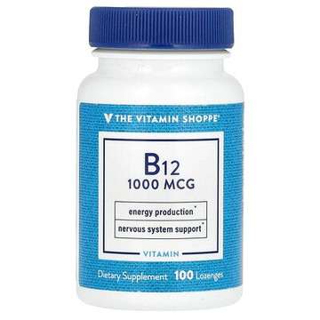 The Vitamin Shoppe, 維生素 B12，1000 微克，100 含片