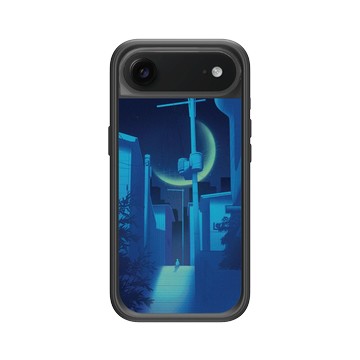 iPhone Air Mod NX -邊框背蓋組合 (相機按鈕) 黑 - Denise Rashidi (Surudenise) - Lofi Moon