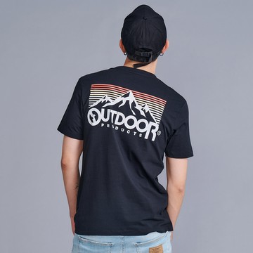 【OUTDOOR】口袋LogoT恤-黑色 ODT005BK (ODCLO)