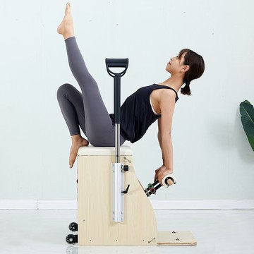 普拉提橡楓木核心床大器械瑜伽館健身房凱迪拉克高架床梯桶穩踏椅[DD101001]